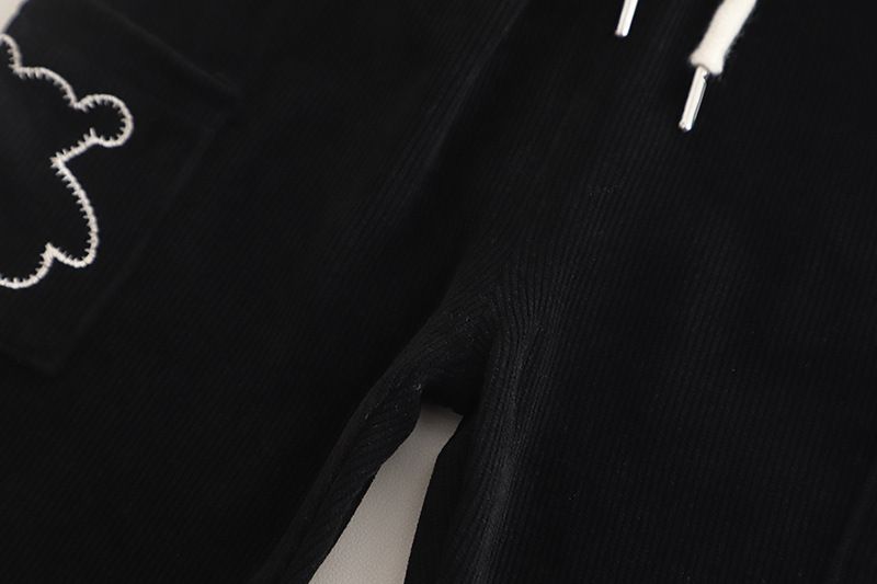 Primavera e autunno 2025, nuovo stile coreano, due pezzi, felpa con cappuccio per bambini, vestiti lavorati a maglia per bambini_voghion.com