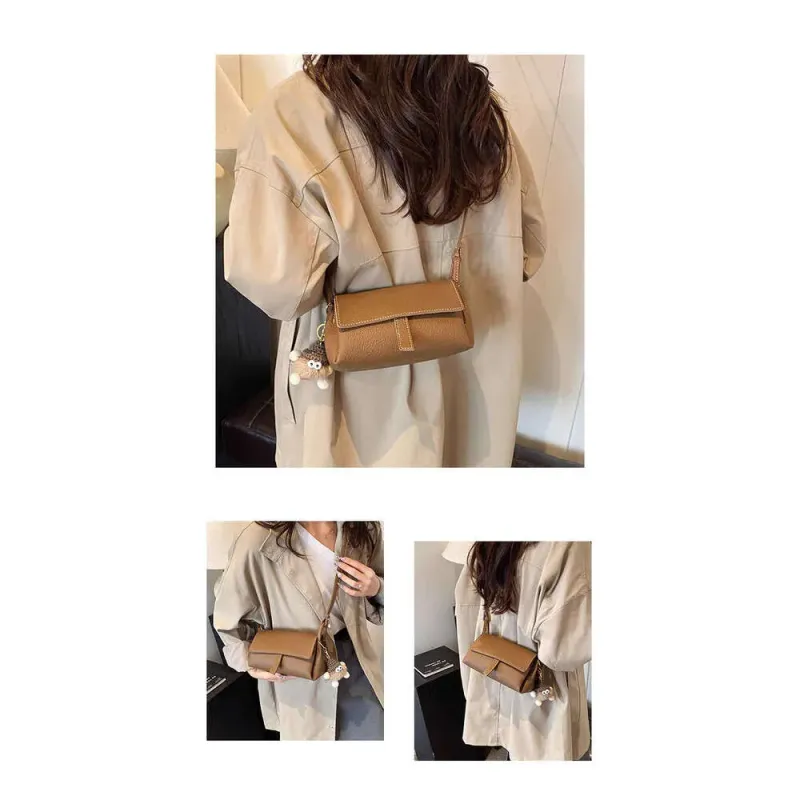 Borsa a tracolla semplice ed elegante, piccola e versatile, da donna, alla moda, squisita._voghion.com