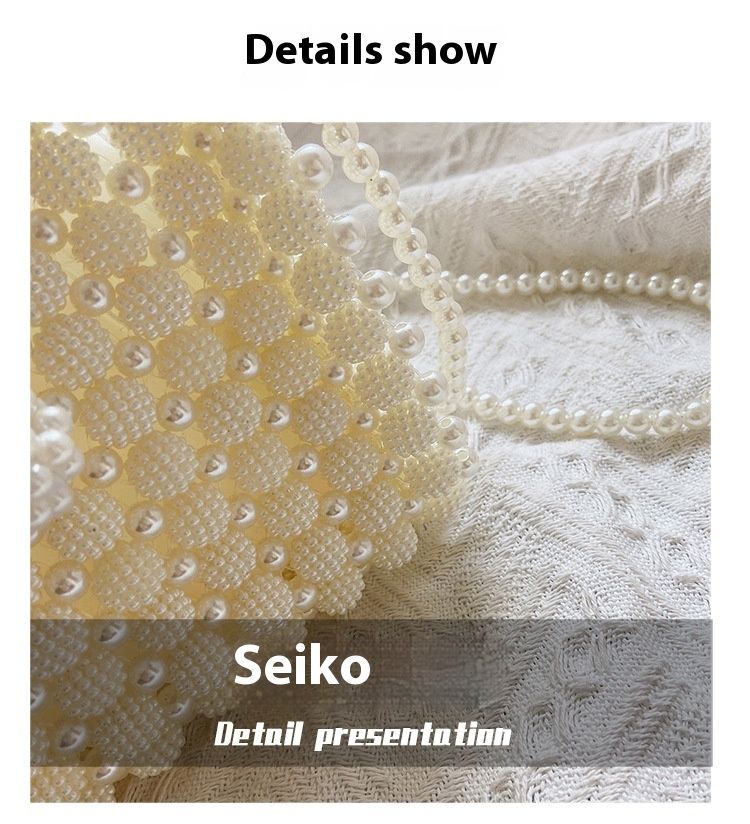 Little Fairy Bag New 2024 European And American Fashion Beaded Weaving Handbag Ladies' Crossbody Bag Shoulder Bag_voghion.com