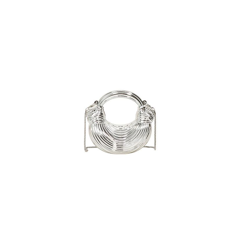 Abendclutch Damen, Nischendesign, modisch und stylisch, einzigartige trendige Handtasche, Halbmondtasche für Frauen_voghion.com