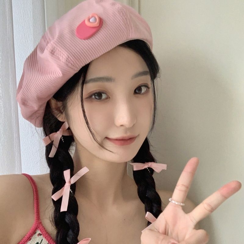Fashion Y2k Girl Lovely Candy Color Beret Women Lightweight French Painter Hat Lady Spring Summer Outdoor Sunproof Cap Photo_voghion.com