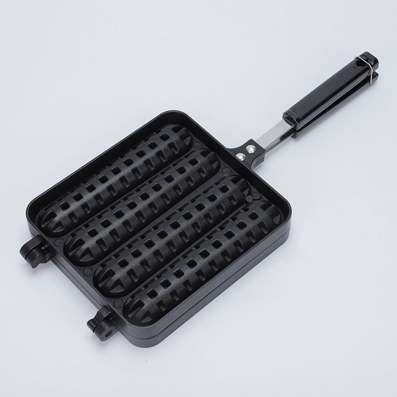 New Household Double-Sided Waffle Toast Bread Non-Stick Flat Pan Commercial Baking Mold_voghion.com