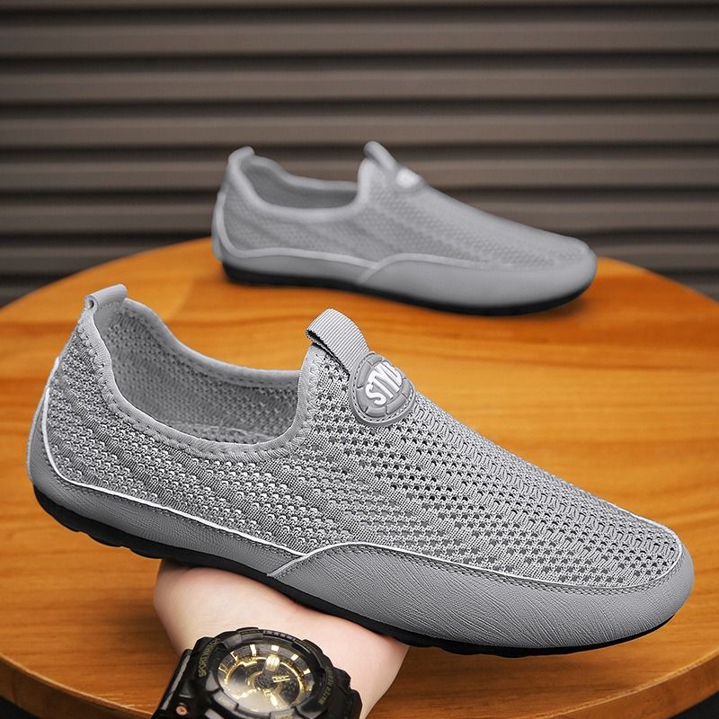 Mocassini sportivi casual alla moda da uomo, in mesh sottile e traspirante, estivi, da uomo, modello Euro Step_voghion.com