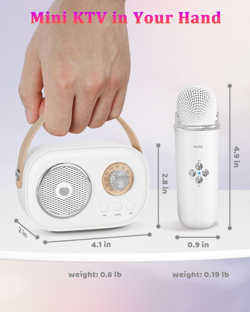 Bluetooth Portable Speaker Mini Karaoke hine Kids 2 Wireless Microphone for Home KTV Birthday Party Holiday Gifts_voghion.com