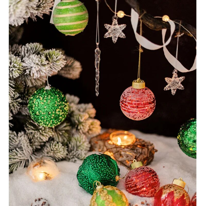 Kerstboom Kleurrijke Bal Winkel Scène Layout Hangende Decoratie Sfeer_voghion.com