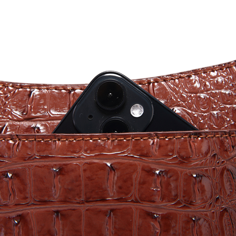 retro women's bag multi-color crocodile pattern Brahman_voghion.com