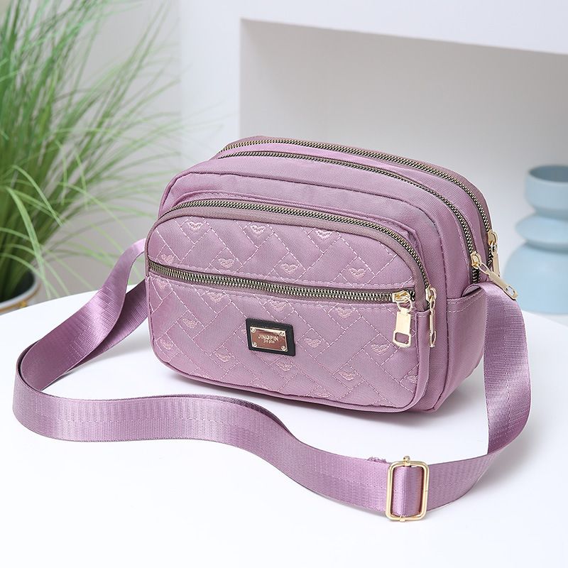 Borsa a tracolla multistrato per donna 2024, nuova borsa a tracolla in nylon Oxford da donna, in tela, casual, piccola_voghion.com
