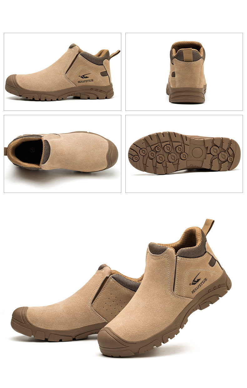 Bottes de travail de randonnée pour hommes, bottes tactiques légères à enfiler, imperméables, militaires d'extérieur, chaussures de sécurité antidérapantes_voghion.com
