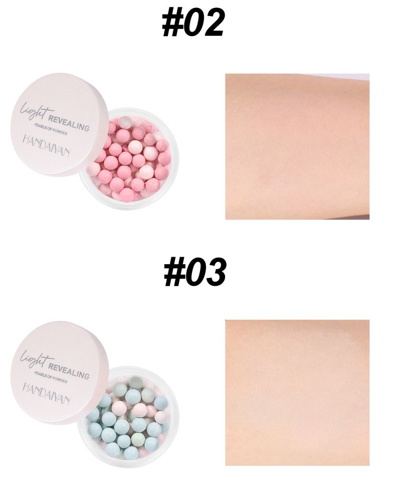 HANDAIYAN 5-Color Setting Powder Balls - Highlight & Contour, Pearlescent, Oil-Control, Long-Lasting_voghion.com