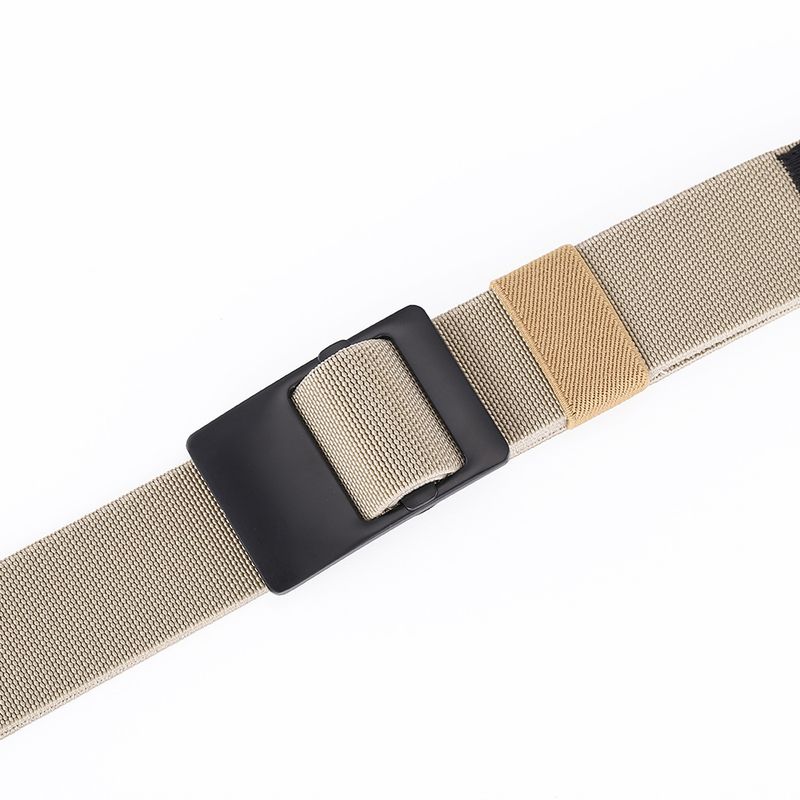 Woven Elastic Belts For Men & Women - Decorative Pin Buckle, Casual & Versatile Style_voghion.com