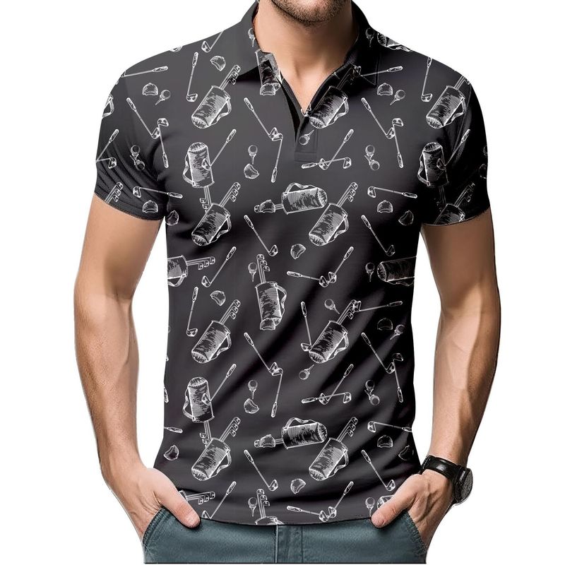 Unbeatable Quality Summer Hawaii 3D Printed Golf Shirt, Men's Fashion Bird Parrot Polo Shirt Top_voghion.com