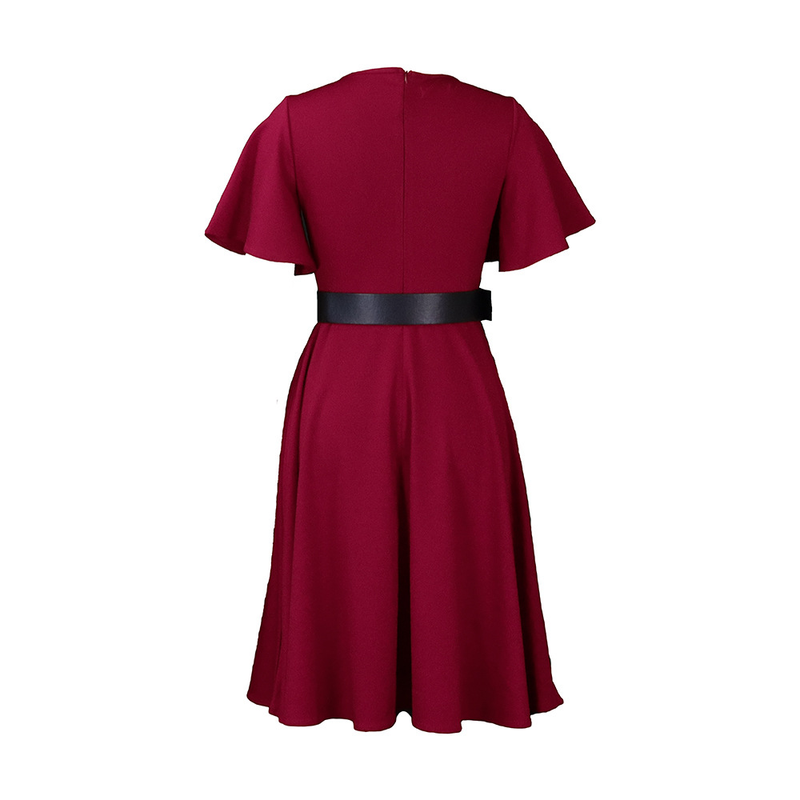 Abbigliamento da donna Manica a tromba da donna tinta unita taglia grande_voghion.com