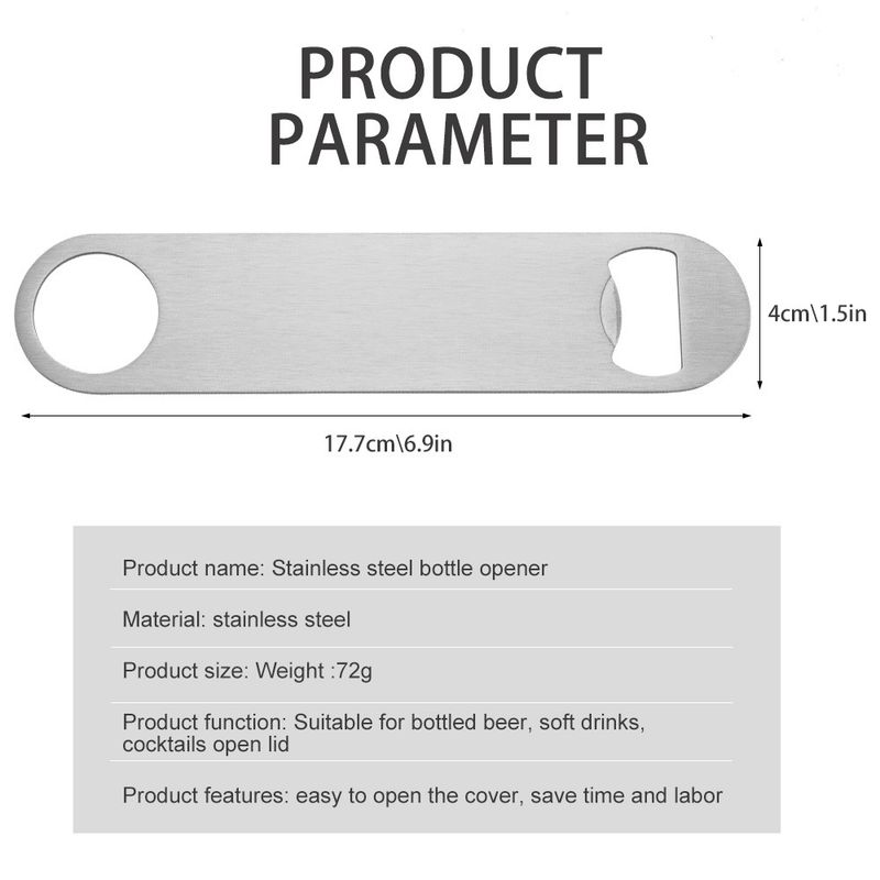 Gerader, praktischer Weindeckel-Bierflaschenöffner aus Edelstahl_voghion.com