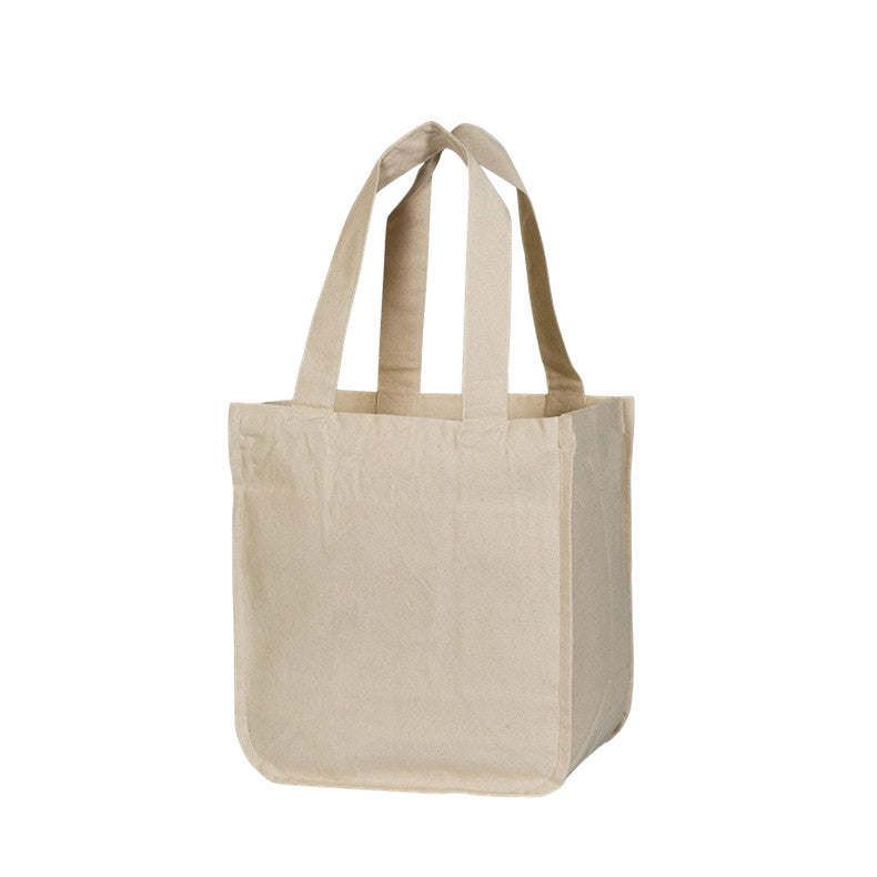 Reusable Organic Cotton Tote Mesh Bag w/6 Internal Sleeves._voghion.com