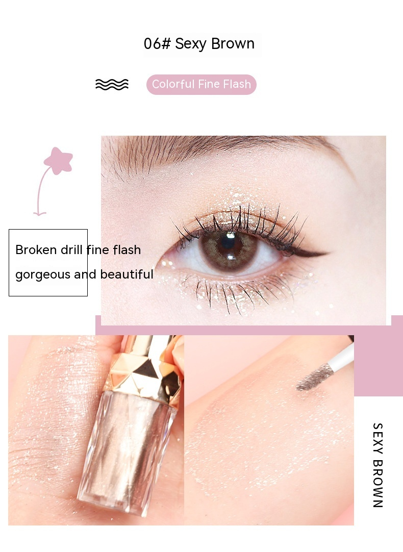 YANQINA Liquido lucido Perla Lucentezza Polvere Colore Trucco Ombretto monocromatico Cosmetici_voghion.com