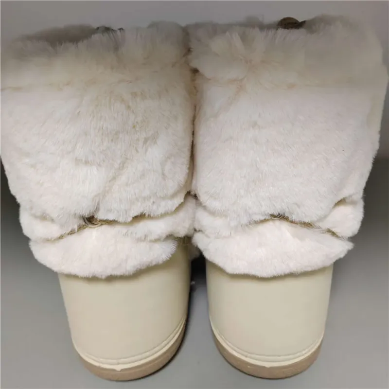 Snow-Proof Leather Rabbit Boots | 2024 Mid-Calf Lace-Up Ski Platform Shoes 4 7bbbb_voghion.com
