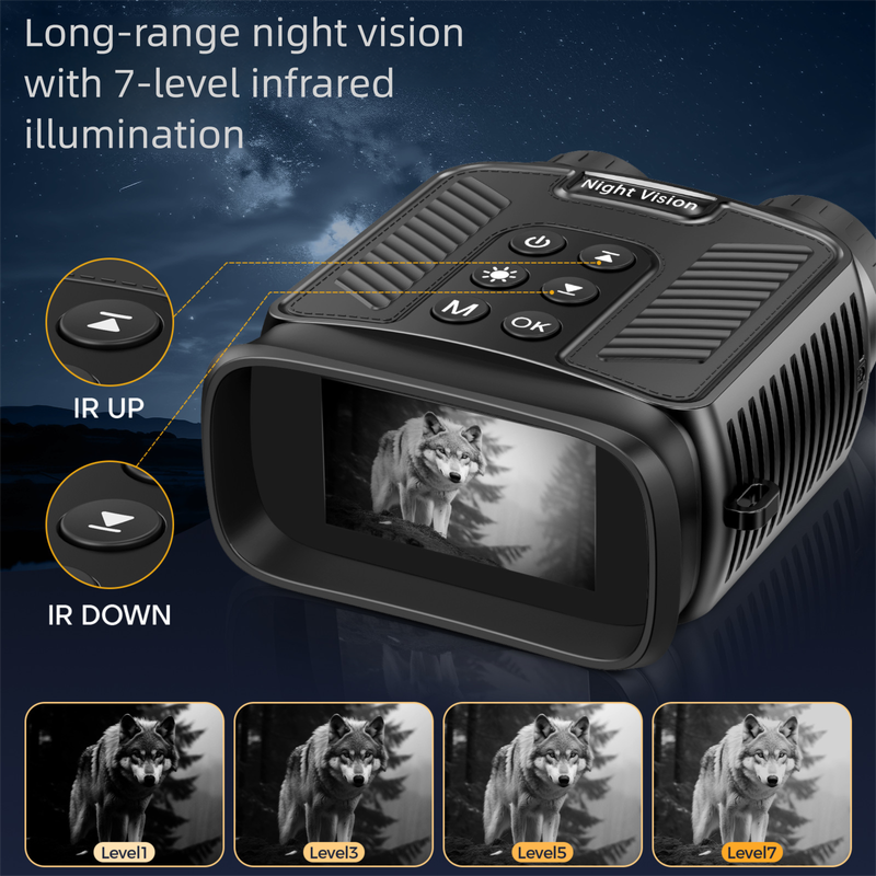 Neu 2,5 K HD Nachtsichtkamera Video Dual Lens Infrarot Outdoor Vogelbeobachtung Tragbares digitales Fernglas_voghion.com