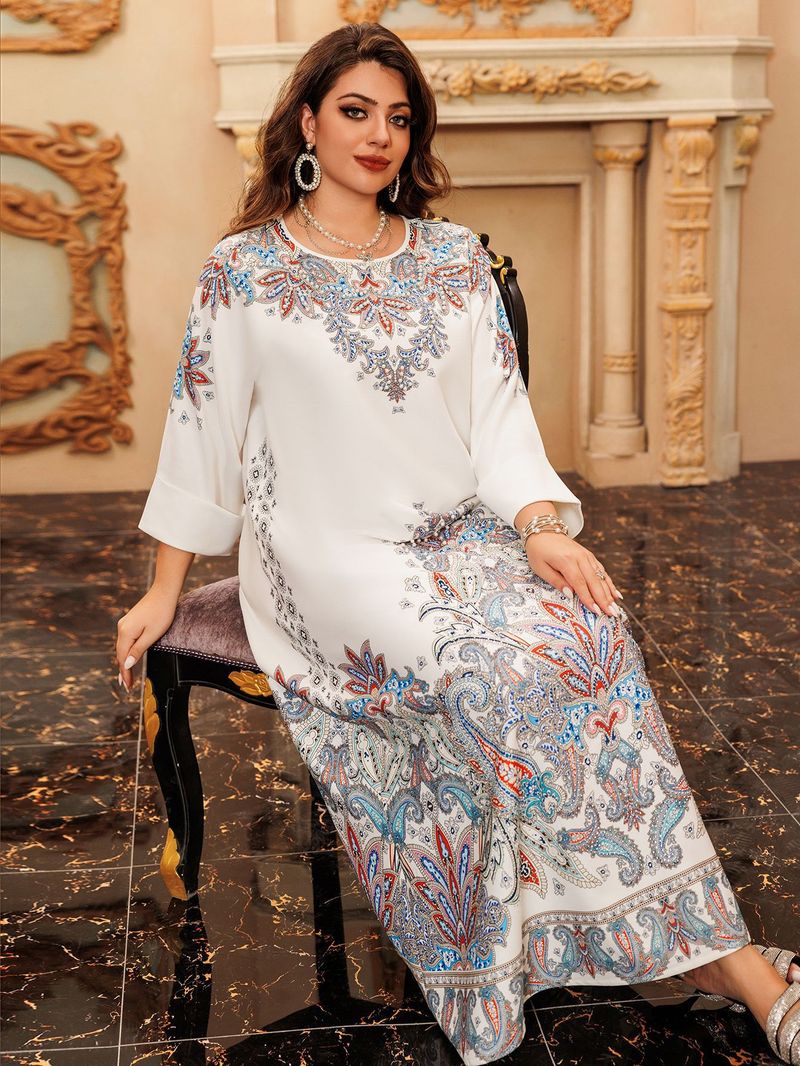 Muslimische Abaya Mit Seilstickerei, Damenrobe, Tradicionell, Modern, Wunderschön, Ramadan_voghion.com
