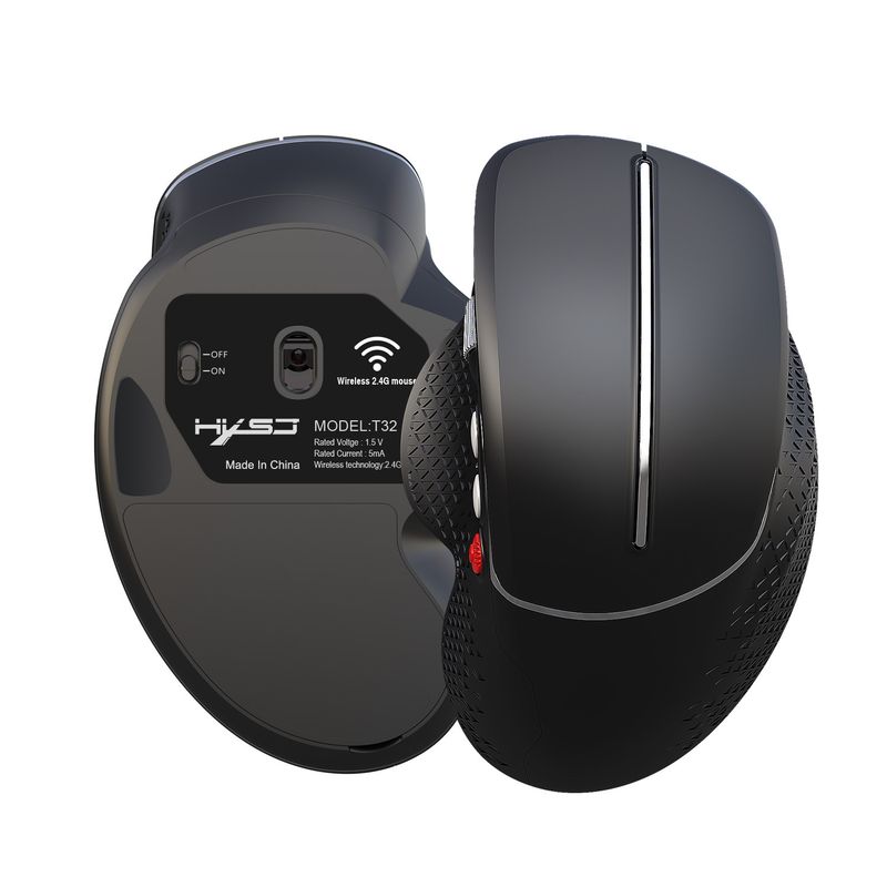 New Vertical Ergonomic Design 2.4G Wireless Mouse Grip_voghion.com