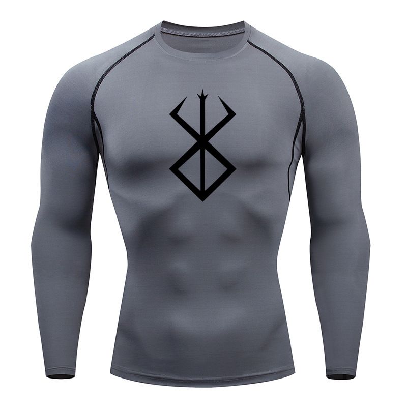 Man's Clothing Sports Tight Quick Drying Fitness Wear Short Sleeve Running High Elastic Moisture Absorption Compression T-shirt For Men_voghion.com