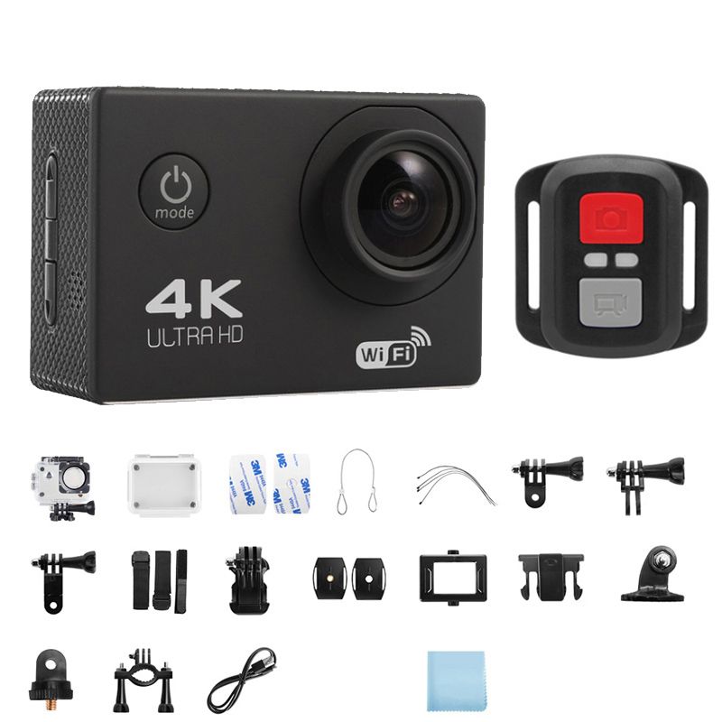 2.0" Action Camera Ultra HD 4K 30FPS WiFi Underwater Waterproof Helmet Bicycle Video Recording Cameras Outdoor Sport Cam_voghion.com