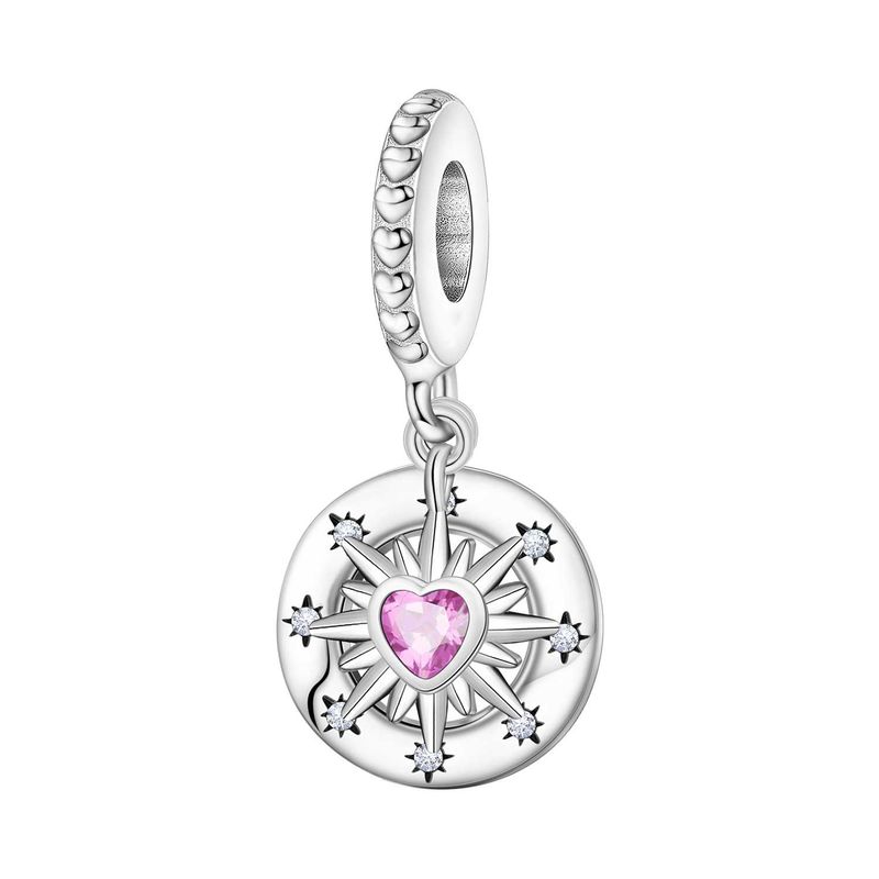 Kadın Takıları Yıldız Ay ve Güneş Charm Kolye Moda Boncuklu Takı Kendin Yap Kolye Bilezik Aksesuarları Kadın Bakır Gümüş_voghion.com
