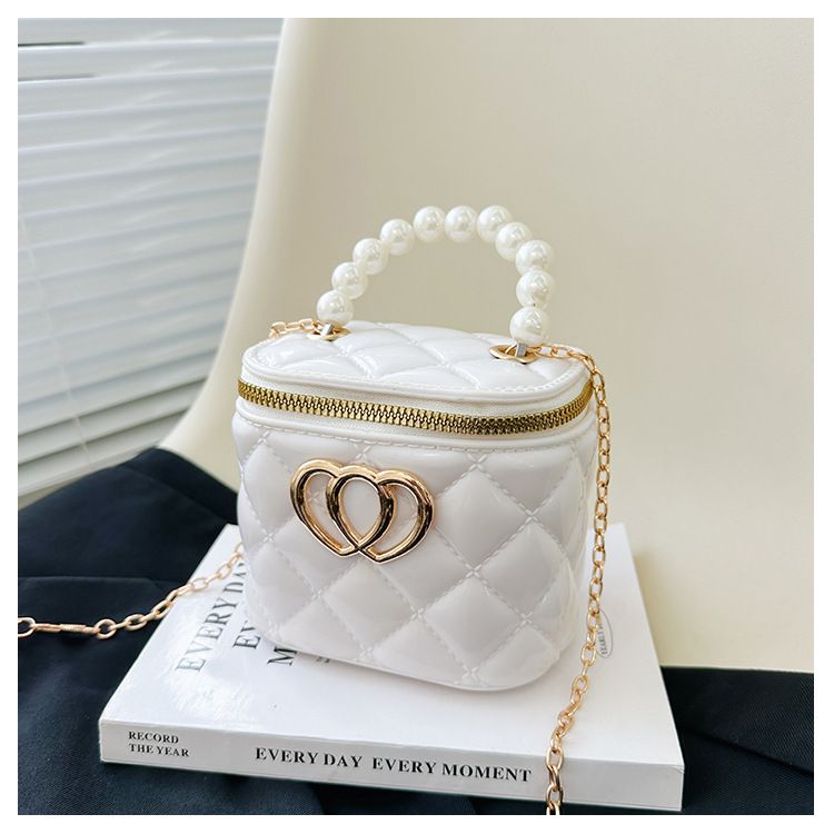 Perlenhandtasche für Mädchen – süße Mini-Geldbörse für kleine Prinzessinnen, transparente Kosmetiktasche für Frühling und Sommer mit verstellbarem Riemen_voghion.com