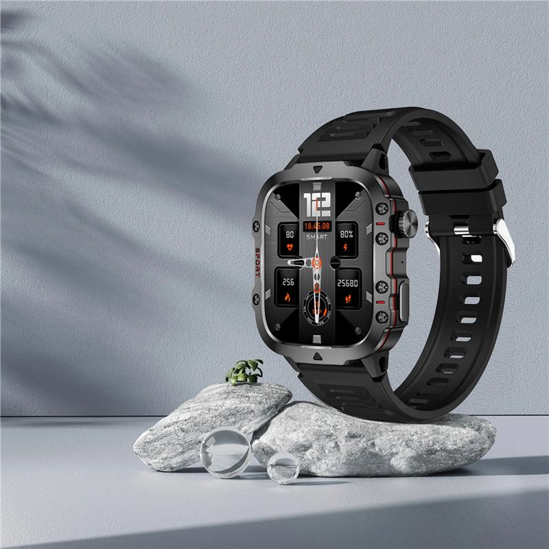 Orologio sportivo da corsa Qx11 Bluetooth intelligente con cardiofrequenzimetro e chiamata, Giappone_voghion.com