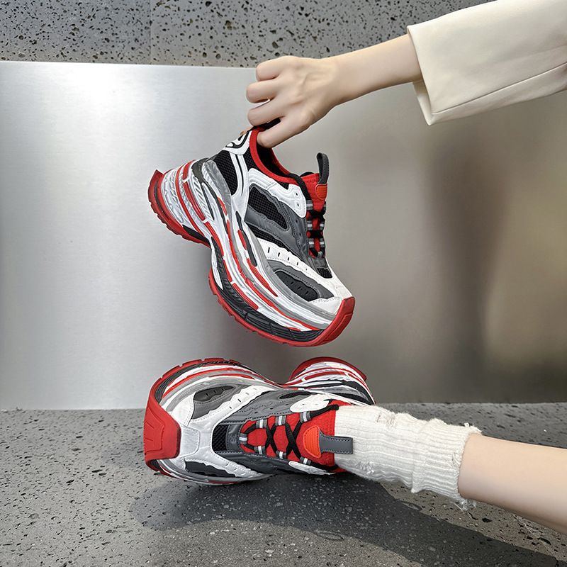 Autumn 2025 Spring Ba Family Old Dad Thick Soled Height Increasing Mesh Couple Casual Trendy Sports Shoes For Men And_voghion.com