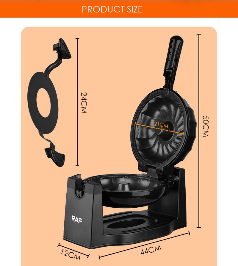 Europäischer Wendebrotbackautomat - Multifunktionaler Haushaltskuchen-Frühstückstoaster_voghion.com