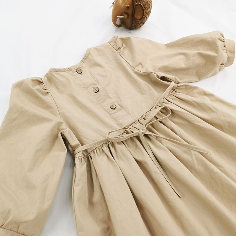 Ins Herbst Neue Eltern-Kind-Rock Japanischen und Koreanischen Stil Modische Nette Blase Langarm Damen Kleidung Kleid_voghion.com