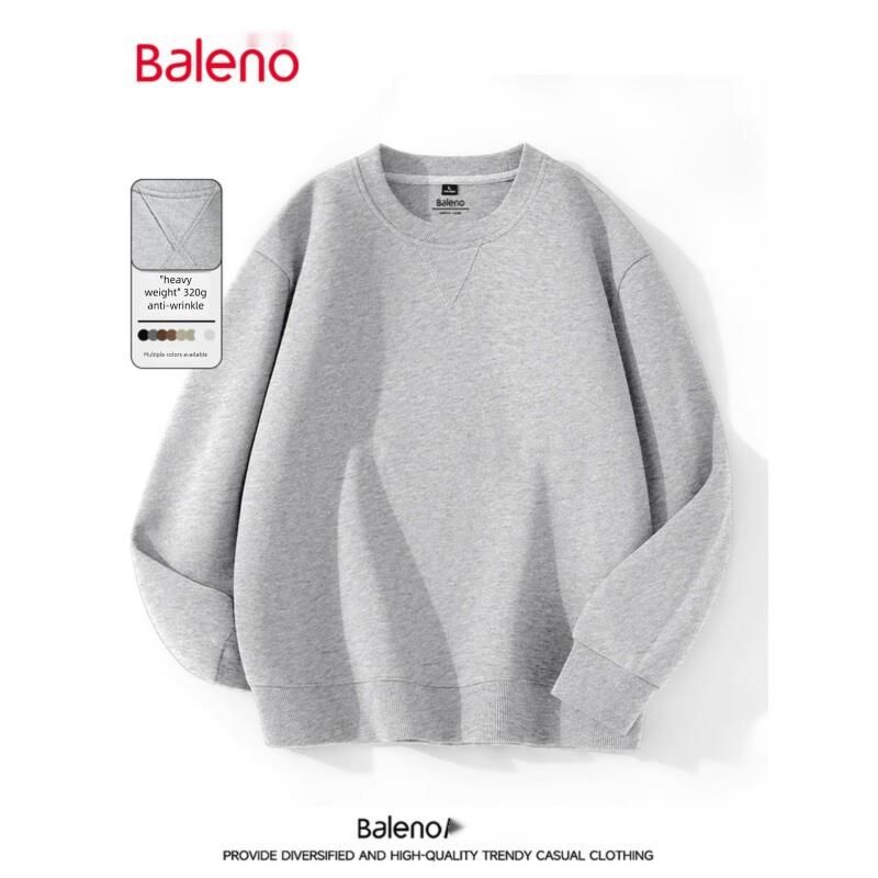 Balo Sweatshirt Spring And Long Sleeve T-Shirt M's Autumn Couple American Style Large Size Loose Base Shirt Jacket_voghion.com