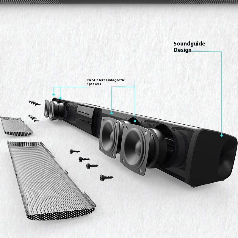 Computer Speakers For Pc Desktop With Clear-Sound, Flowing LED PC Speaker For Computer Desktop Laptop Monitor, Bluetooth& USB Input BS-28B_voghion.com