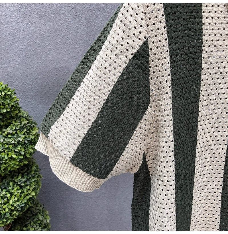 Herrenbekleidung Revers Kurzarm Poloshirt Herren Trendy Sommer T-Shirt Slim Trend Neues All Match T-Shirt Top_voghion.com