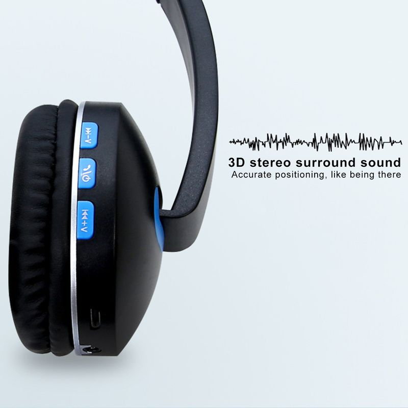 Foldable Cute Cartoon Cat Ear Shape Wireless Headphone Stereo Sport Headset_voghion.com