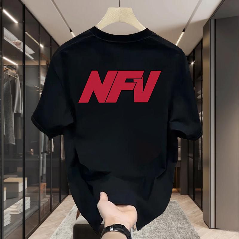 High quality trendy ins personalized printed short sleeved T-shirt for men's 2024 spring/summer loose and_voghion.com