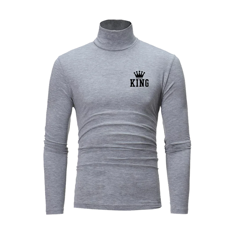 2024 herbst Und WinterMode Thermo-unterwäsche Tops männer Beiläufige Dünne Rollkragen Bottom Shirt Langarm Grundlegende Pullover Mock Neck_voghion.com