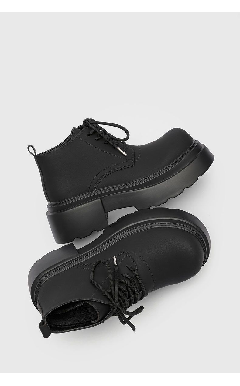 Kurze Martin-Stiefel mit dicker Sohle Trendy Retro Kurze Stiefel für Herren_voghion.com