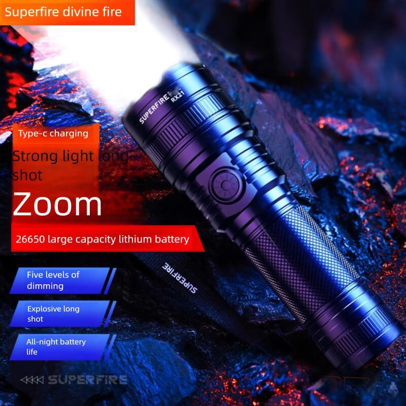 Shenhuo SupFire RX21 High Brightness Flashlight Zoom Ultra Bright Range Long Battery Life Small Portable Military_voghion.com