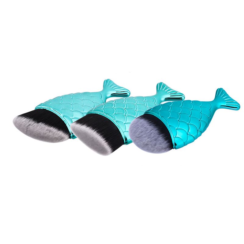 Einzelner Make-up-Pinsel, Meerjungfrau, Fischschwanzpinsel, Grundierungspinsel, Gesichtsmaskenpinsel, Set, Beauty-Tools GUJHUI_voghion.com