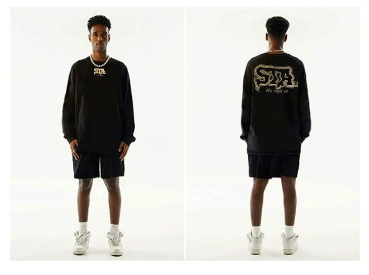 Mann kleidung Mode-design langarm T-shirt männlichen und weiblichen studenten reine baumwolle lose top liebhaber_voghion.com