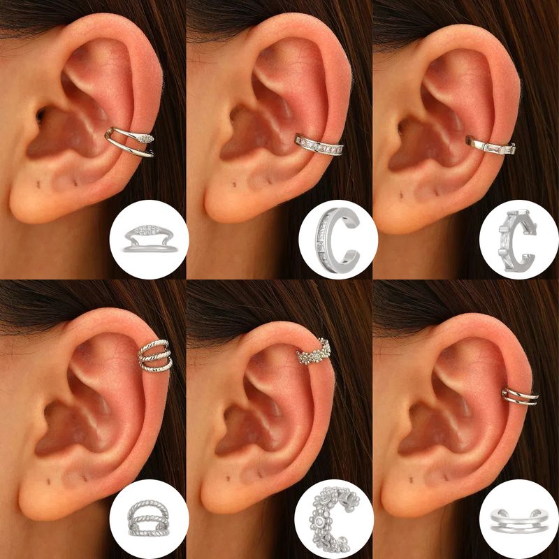 Boucles d'oreilles clip-light haut de gamme sans piercing pour femmes, style personnalité simple, zircone cubique_voghion.com