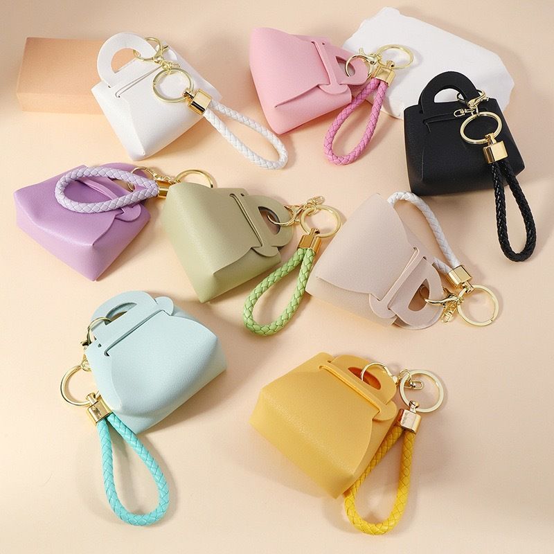 Multi-color Keychain, Change Bag, Hanging Bag, Trinkets, Earphones, Rings, Stud Earrings, Storage Bag._voghion.com