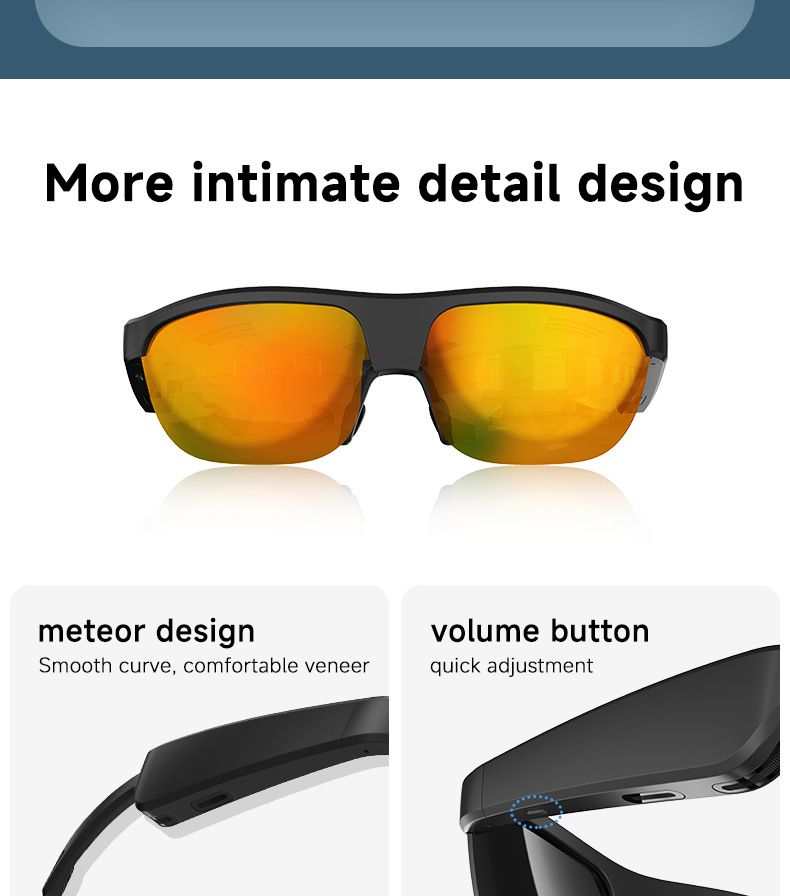 G02 TWS Kabellose Bluetooth-Smart-Brille, schwarze Technologie, offene Sonnenbrillen-Ohrhörer ohne Ohr_voghion.com