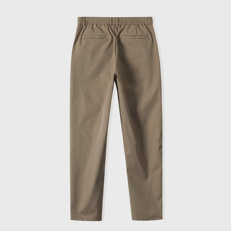 Men's Casual Pants Spring And Autumn Loose Trend Trousers Versatile Elastic Trousers Straight Nine-point Tooling Pants_voghion.com