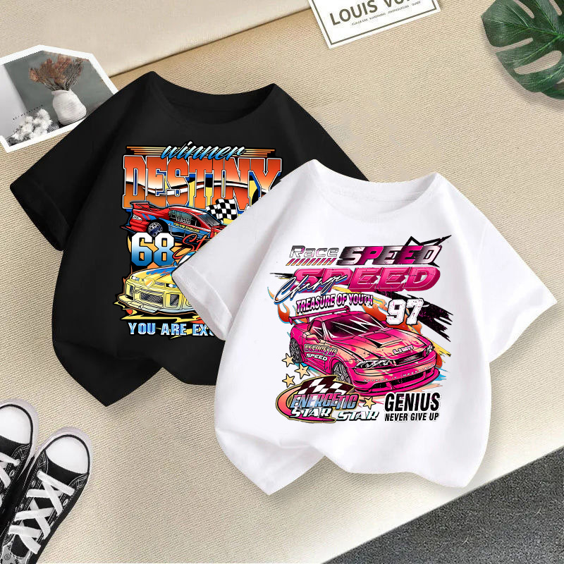 Kid's Clothing Boys and girls short sleeved T-shirt summer wear 2024 new children's thin summer tops boys casual western style half sleeved_voghion.com