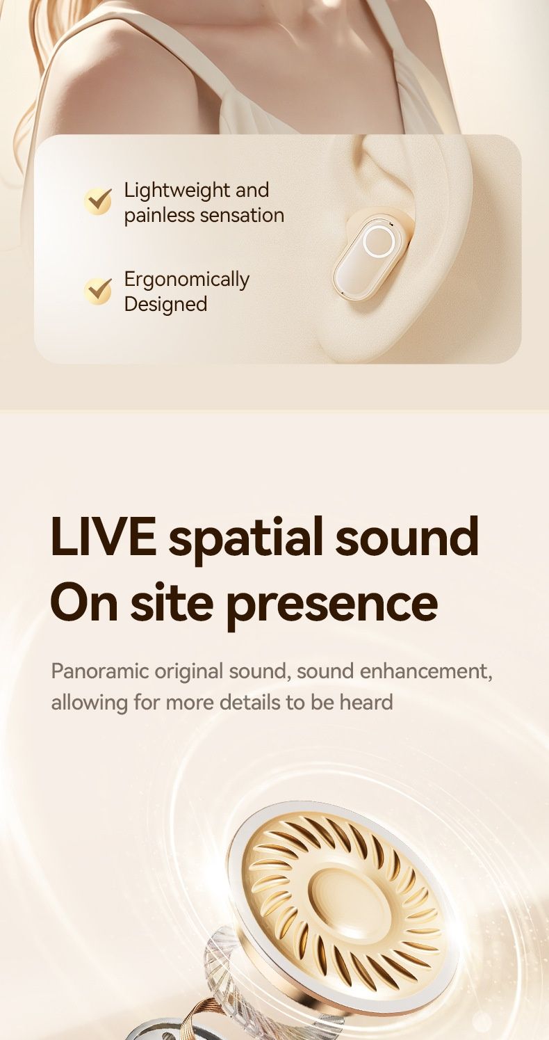 NeoGear Cross-Border Smart Small Bluetooth Earphoes Wireless Semi-I-Ear Biaural Private Model Factory Wholesale AI_voghion.com