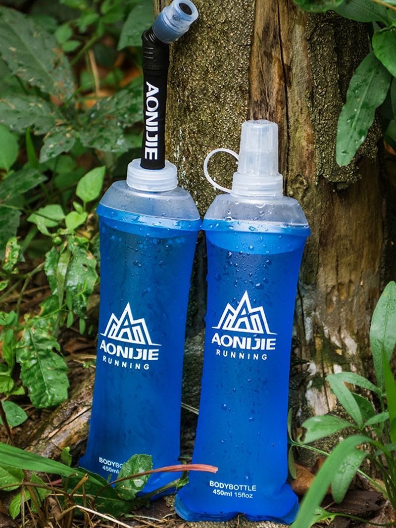 Onijie Sports Fitness Silikon Soft Bottle Squeeze Type Outdoor Running Marathon Wasserbeutel Off-Road Folding Portable_voghion.com