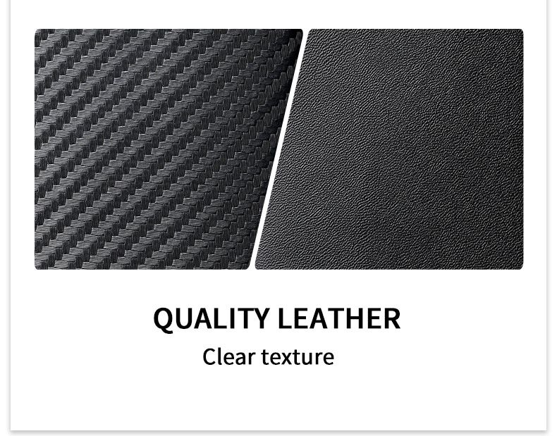 Herren-Geldbörse mit Kartenetui, komplett aus Mikrofaser-Leder, RFID-Schutz, Diebstahlschutz, neue Herren-Geldbörse aus Kohlefaser mit schlichter Textur, Dollar-Geldbörse_voghion.com