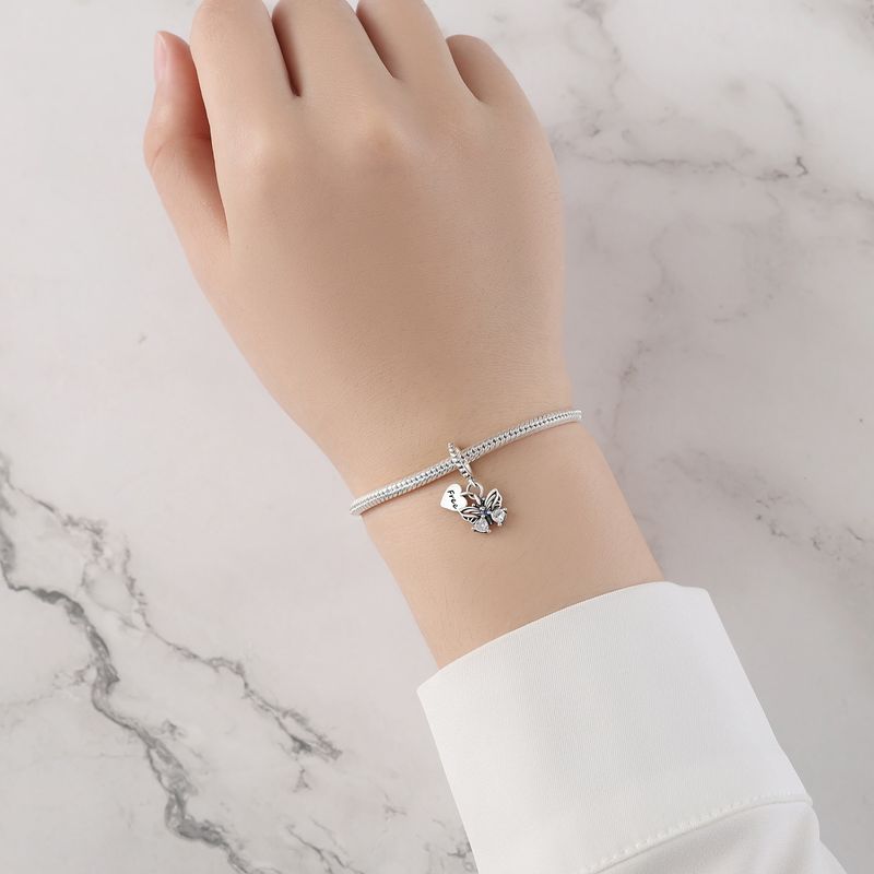 Gioielli da donna in argento sterling 925 con perline, di alta qualità, a forma di farfalla, fai da te, accessori per gioielli, pendenti_voghion.com